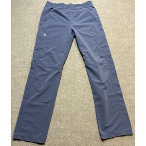 Figs Scrub Men's Pants Blue Medium Drawstring Waist + Pockets Technical GUC